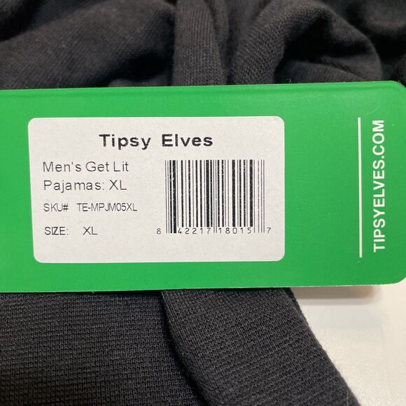 Tipsy Elves Extra Large PJs GET LIT Christmas Pajamas Set Mens XL Unisex XXL NWT - Picture 6 of 13